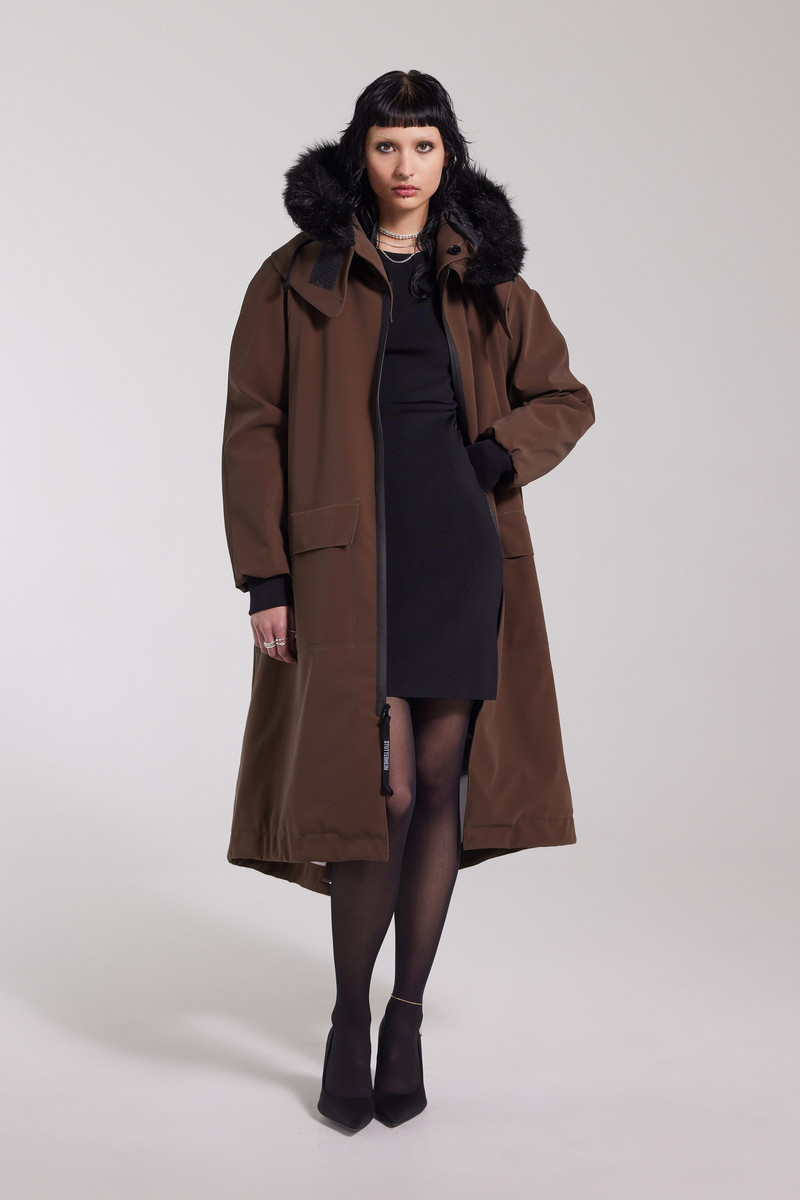 Stutterheim Pajala Parka Dark Brown outlook