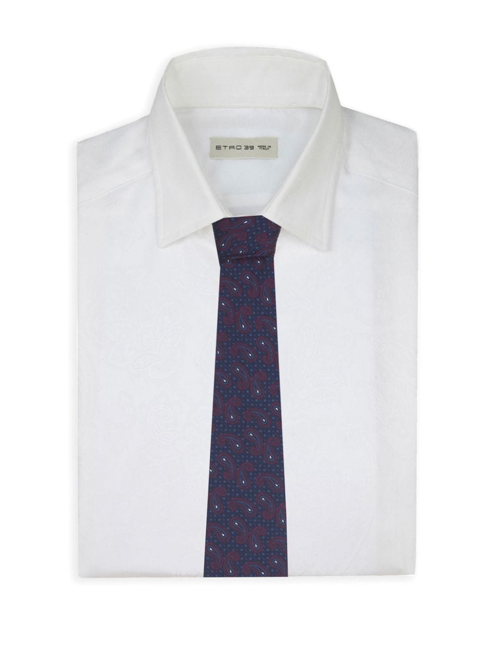 paisley-print silk tie - 3