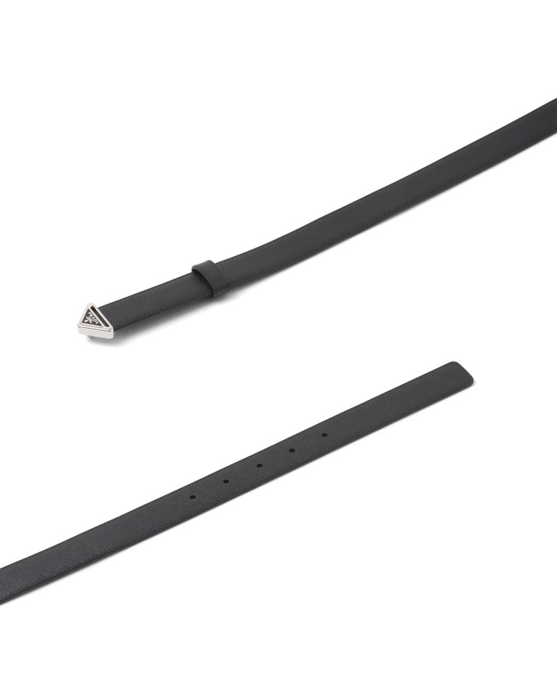 Saffiano leather belt 3