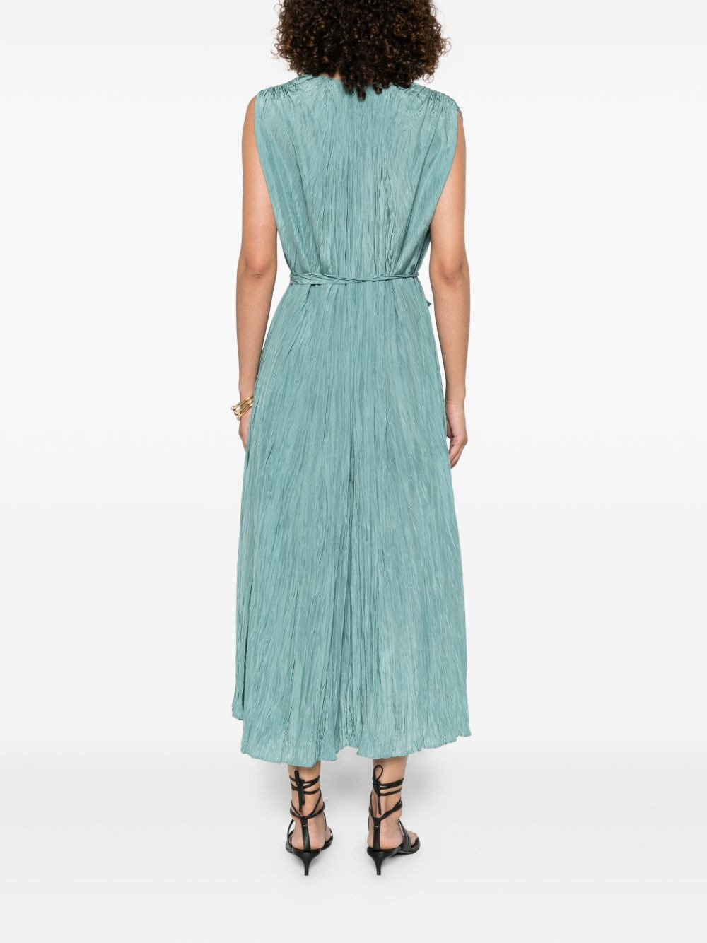pleated midi dress - 4
