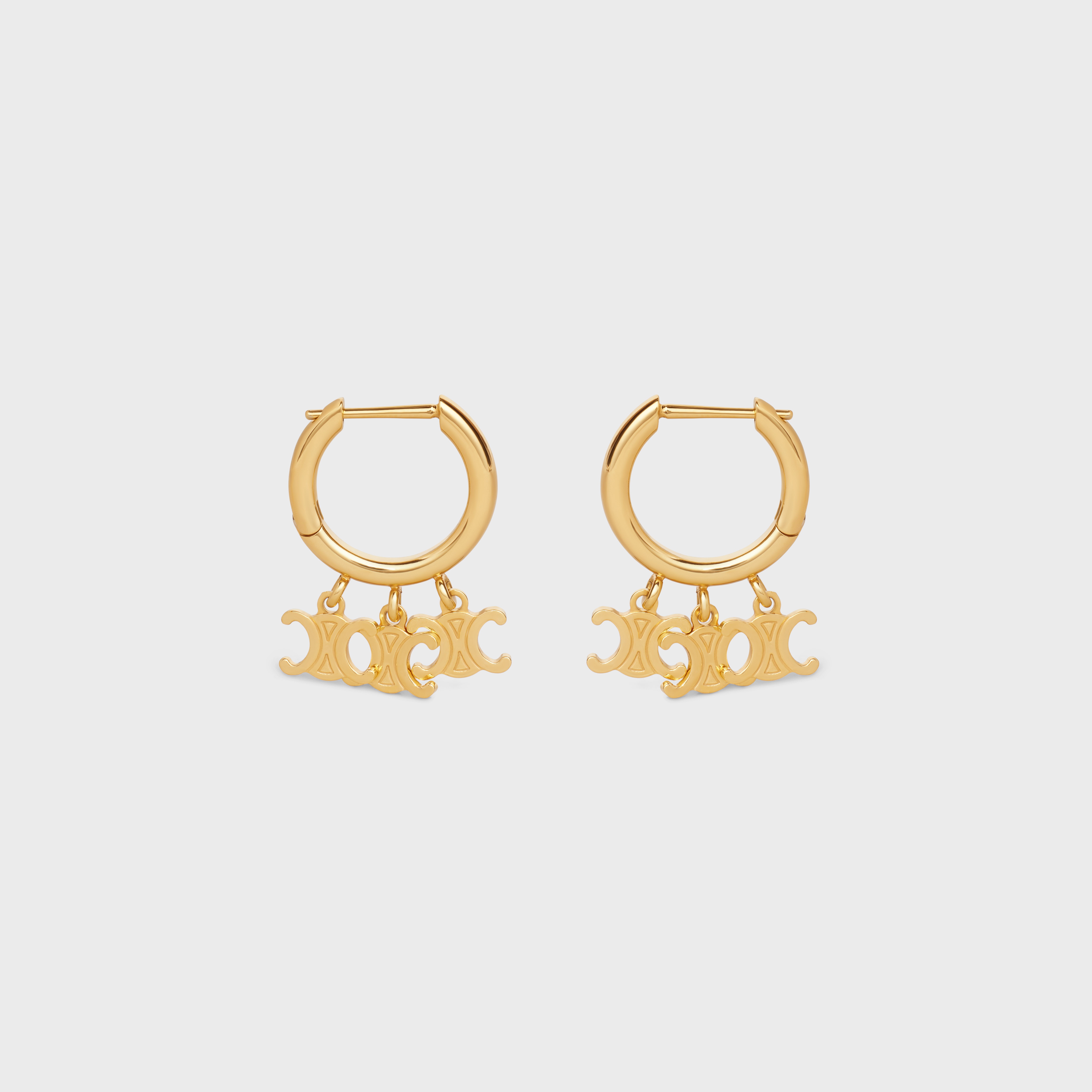 Triomphe Trio Hoops in Brass with Gold Finish - 1