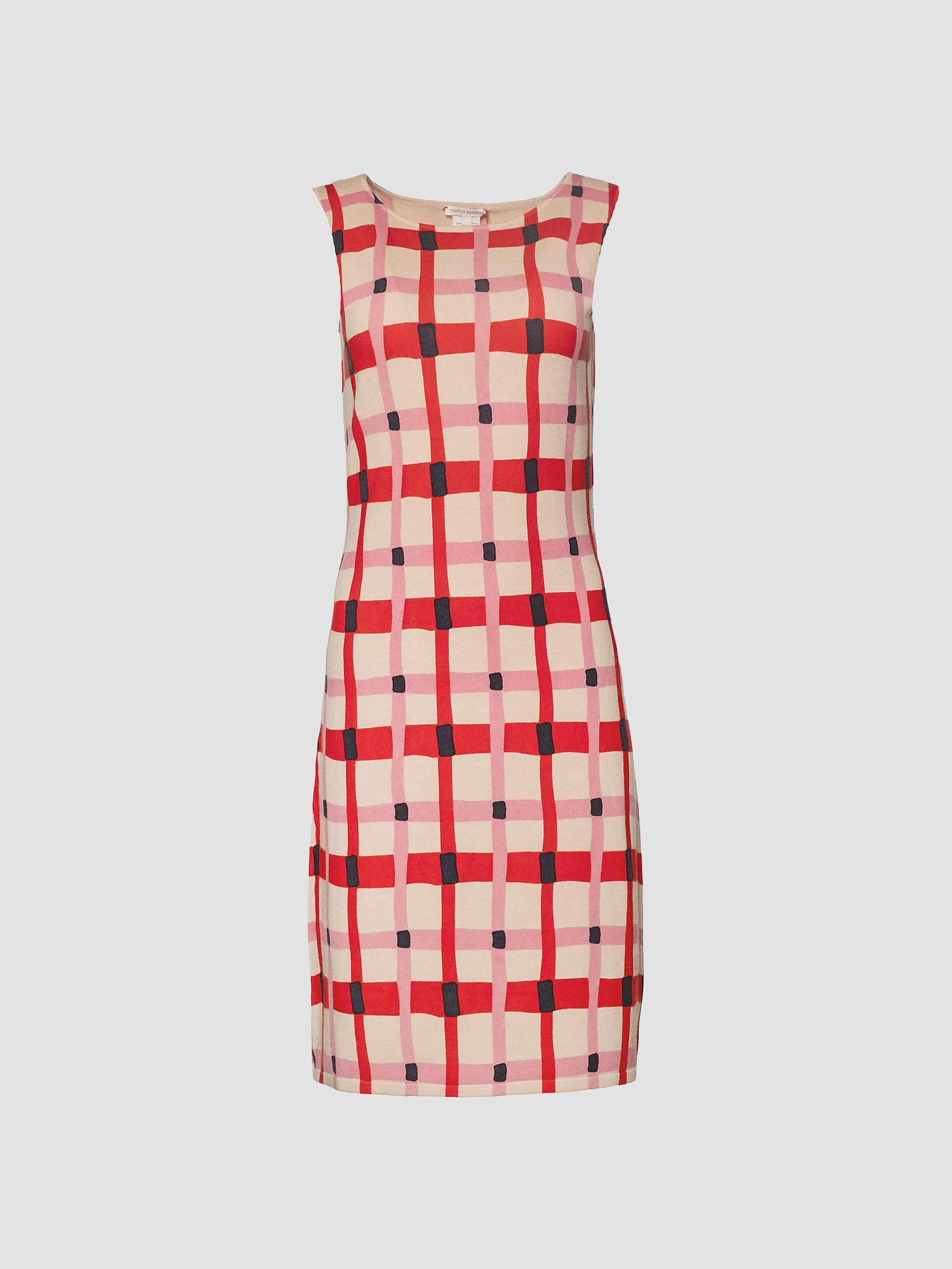 Women's Swan Sheath Midi Dress - Pink Red Multi - 1