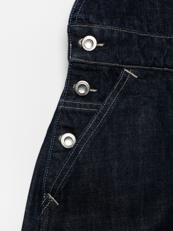 Malwa Workwear Denim Dress Dark Blue - 6