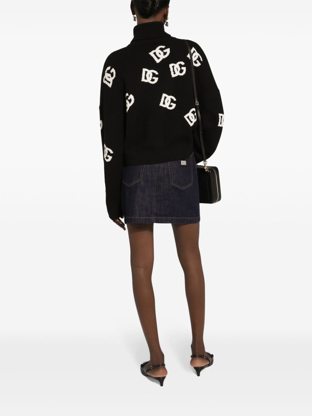 intarsia-knit logo jumper - 4