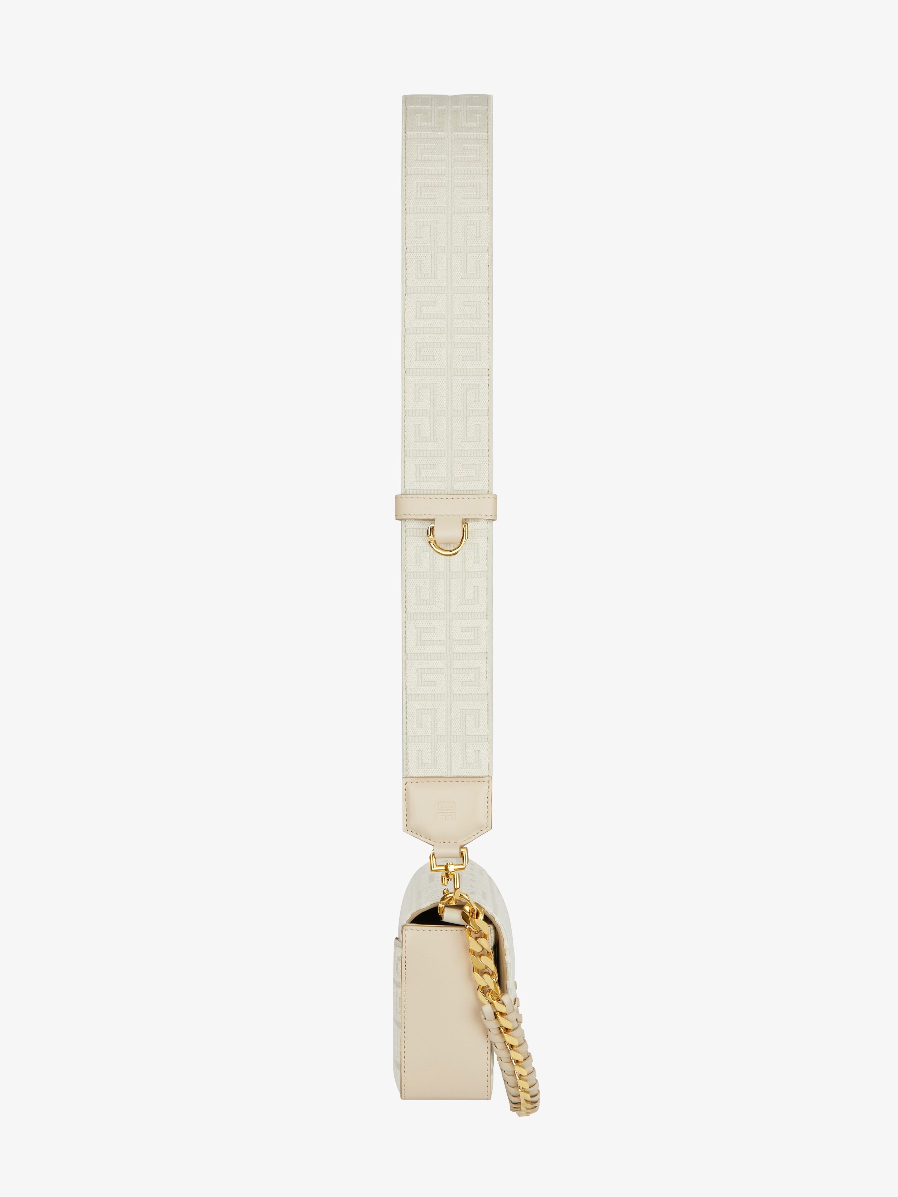 SMALL 4G BAG IN 4G EMBROIDERY WITH CHAIN - 4