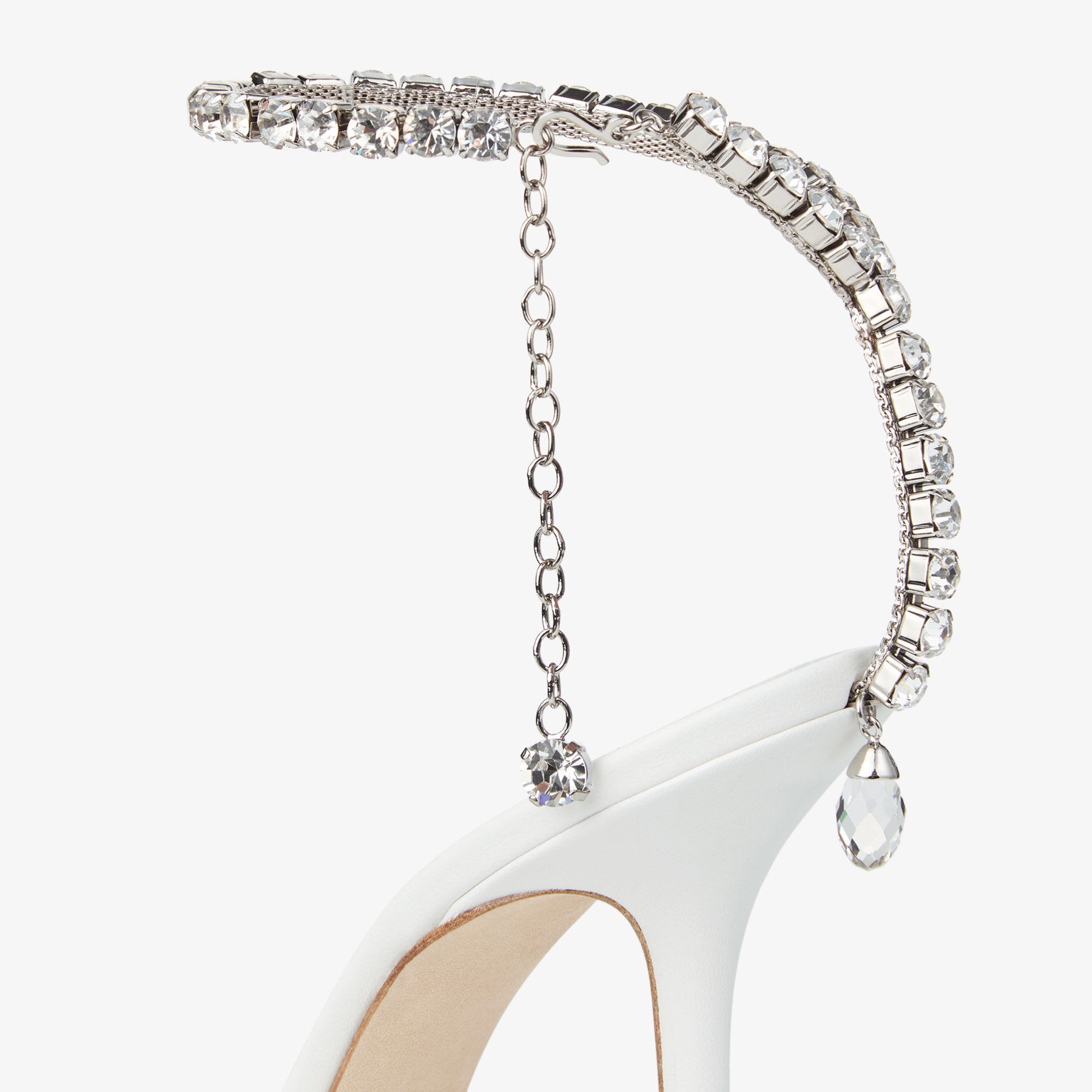 Saeda 100
White Mesh Crystal Pumps - 3