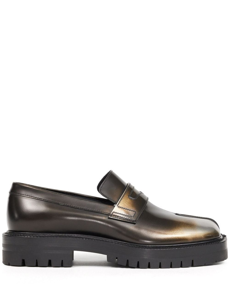 Maison Margiela Tabi County Metallic Loafers outlook
