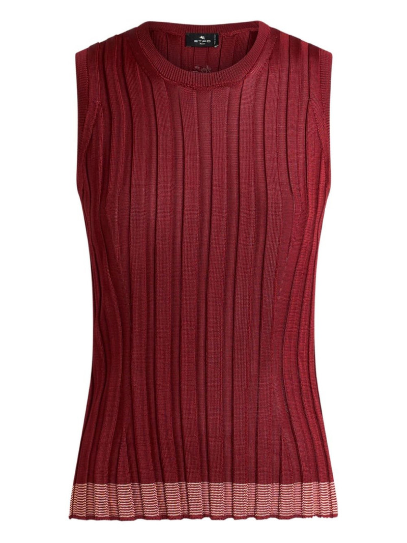 ribbed sleeveless top 1