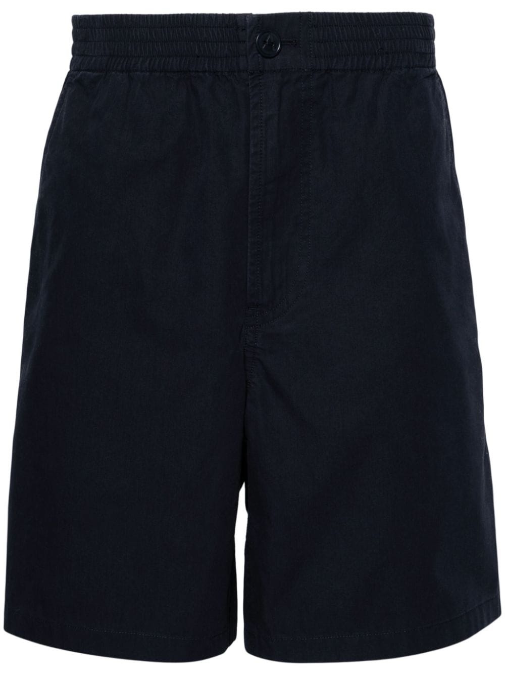 elasticated-waist cotton shorts - 1