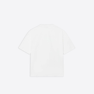 BALENCIAGA College T-shirt Medium Fit in White outlook