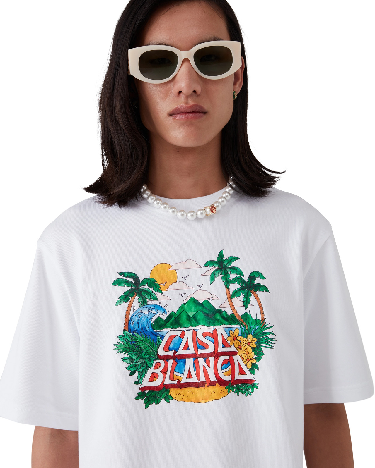 Casa Beach Wave T-Shirt | Casablanca Paris - 5