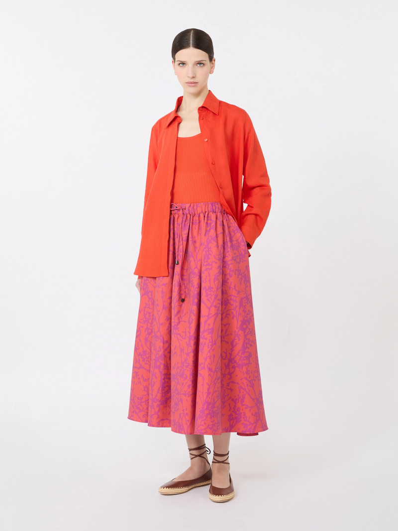 Max Mara GHIRO Viscose-blend yarn top - CORAL outlook