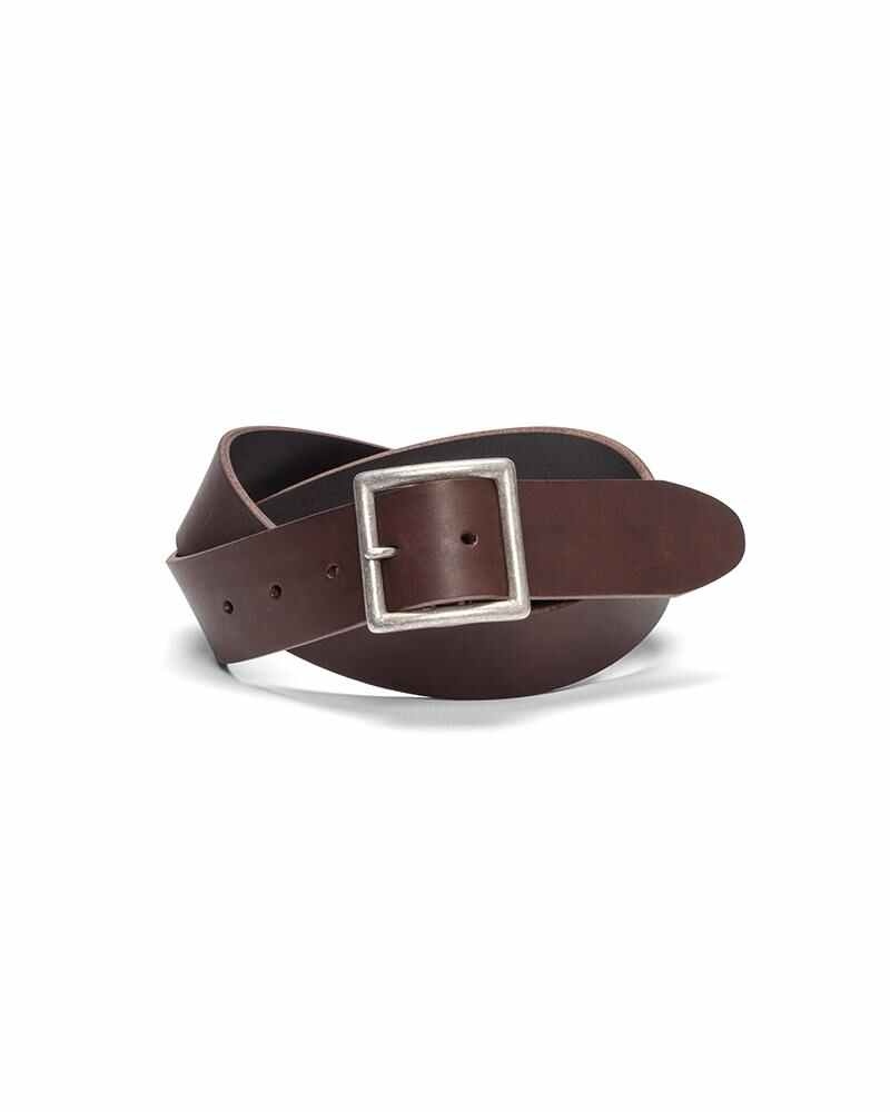 PLAIN BELT 40MM DK.BROWN - 1
