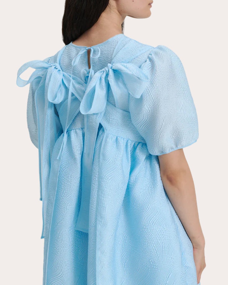 Bernadette Kaze Matelassé Puff-Sleeve Dress - 4