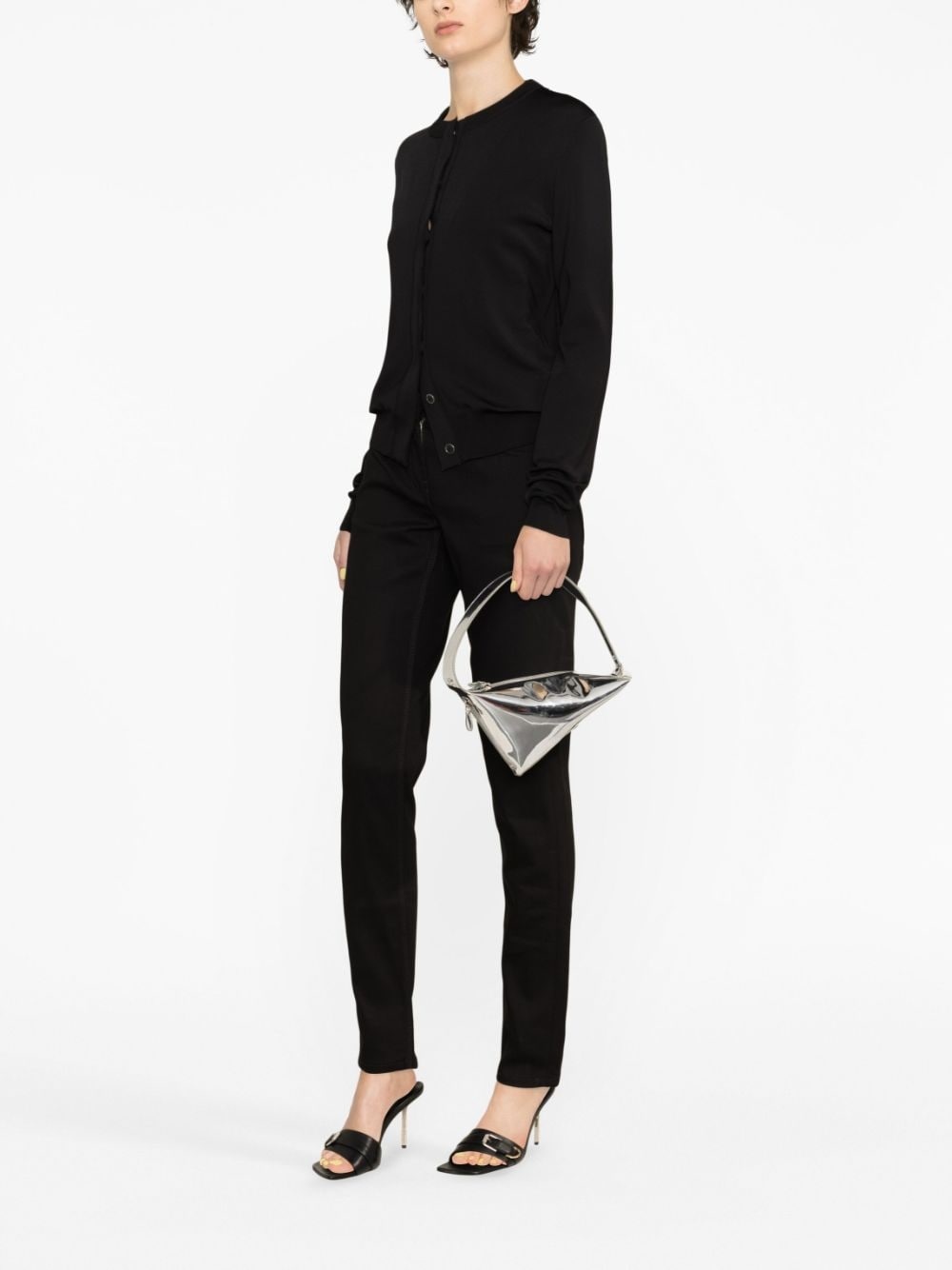 concealed-fastening cardigan - 2