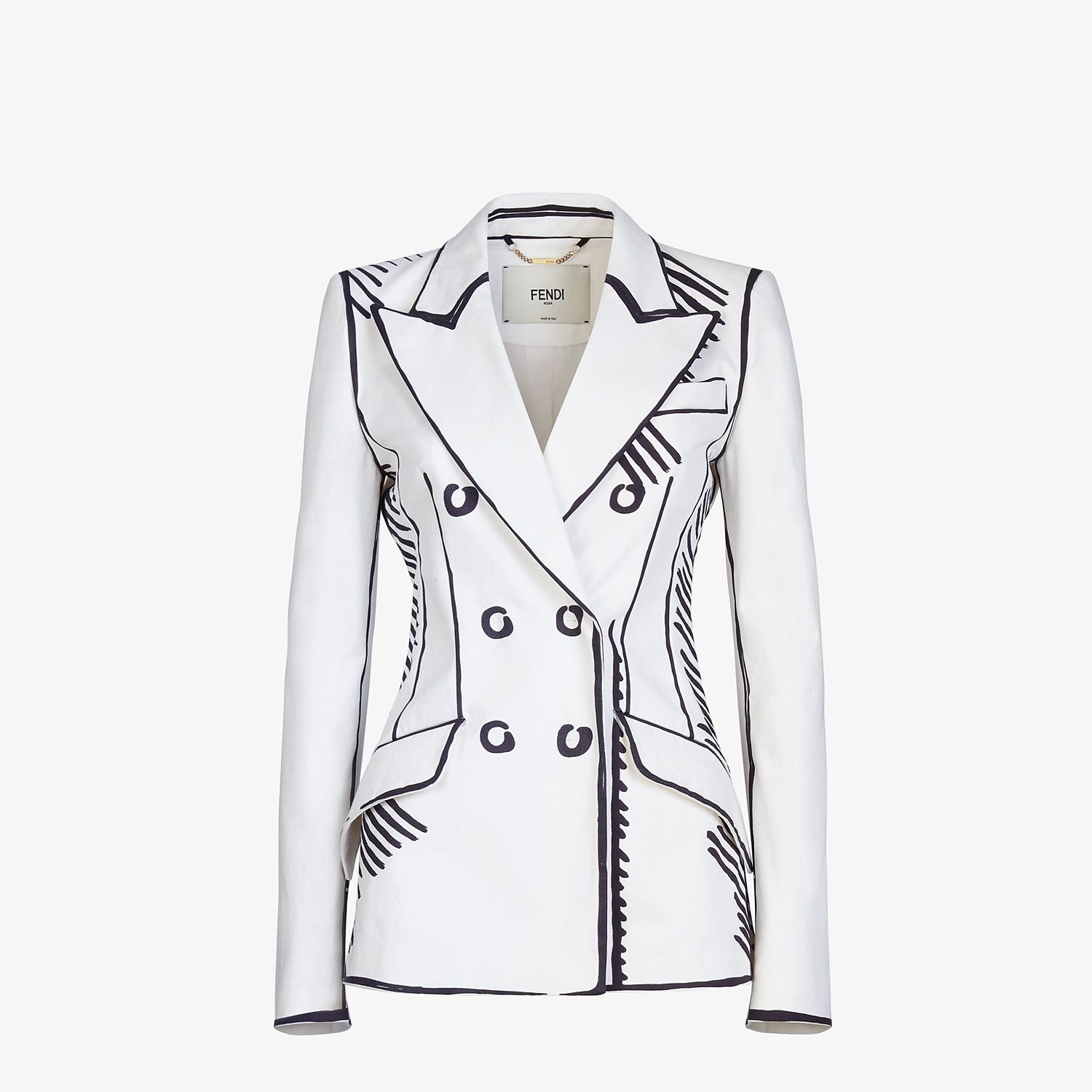 Fendi Roma Joshua Vides gabardine jacket - 1