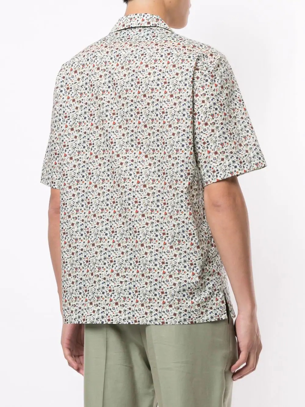 floral print short-sleeve shirt - 4