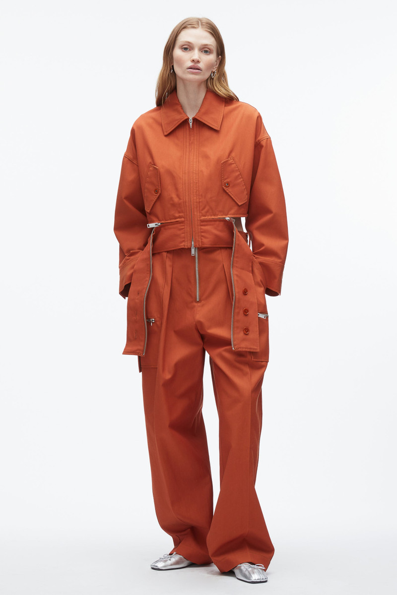 Double Zip Cropped Utility Jacket 1