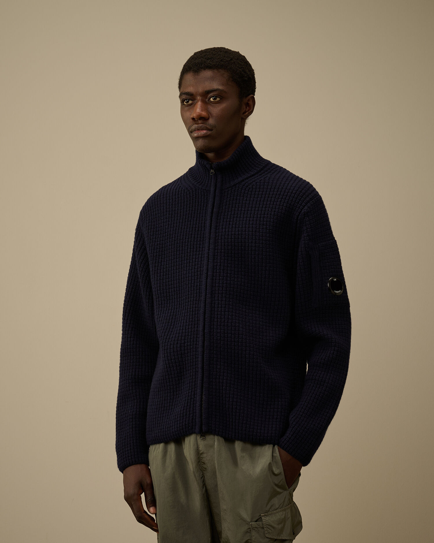 Lambswool GRS Full Zip Sweater - 3