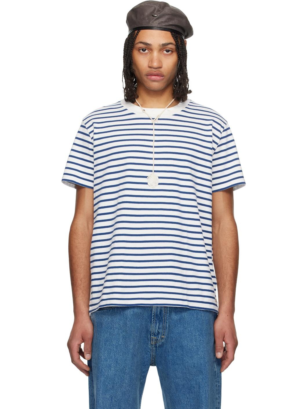 White & Blue Bliss T-shirt - 1