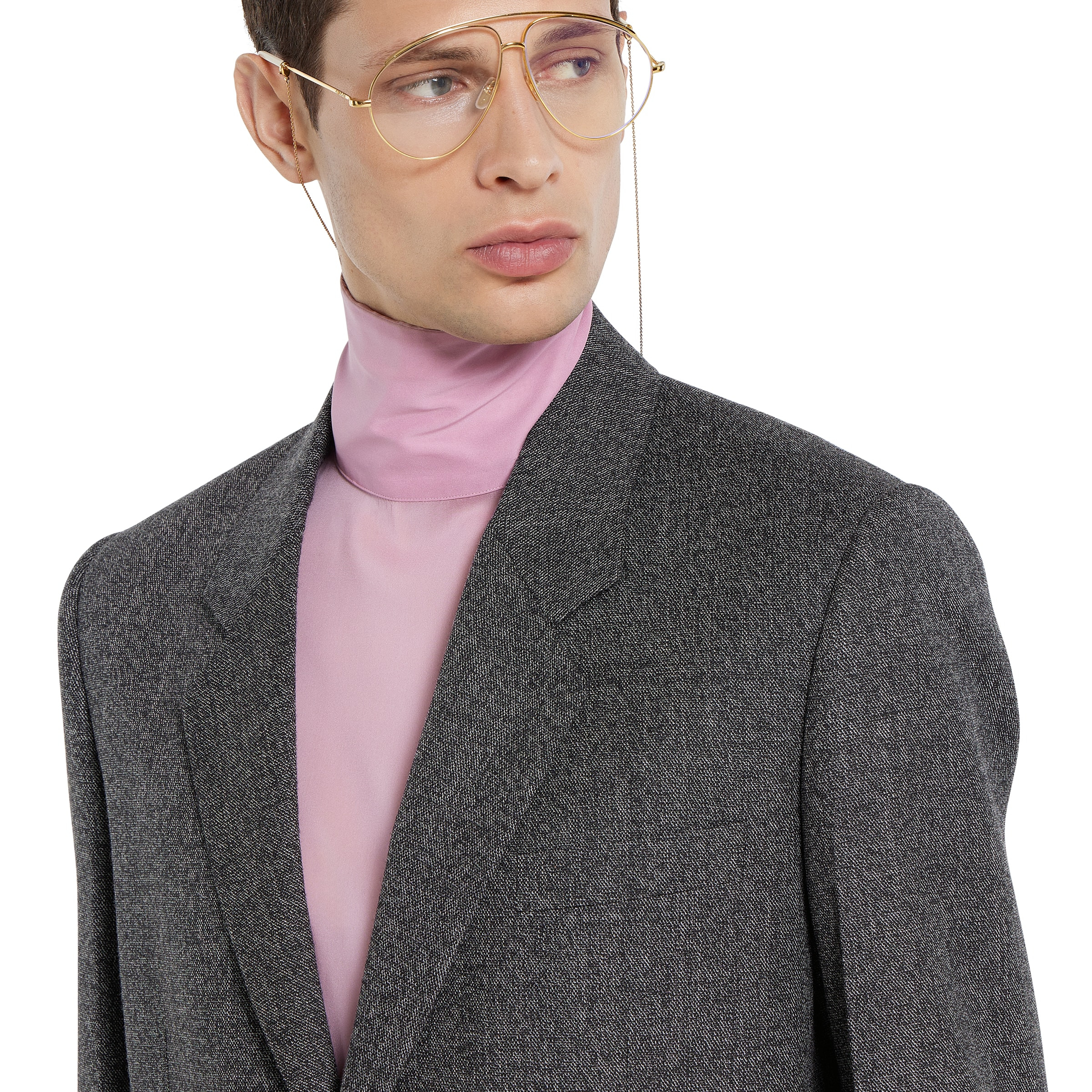 Wool mouliné jacket - 5