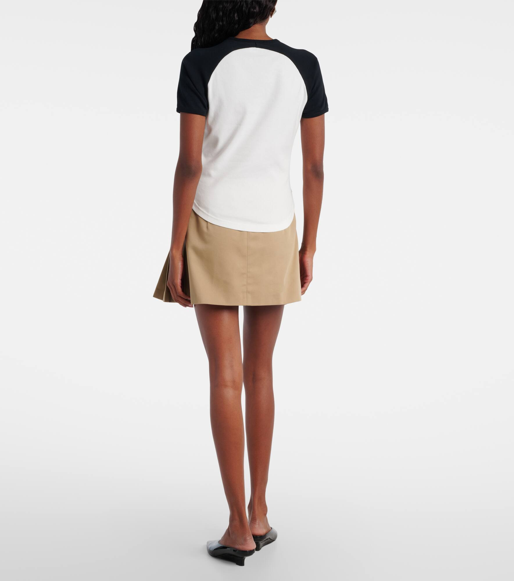 Circle Contrast cotton jersey T-shirt - 3