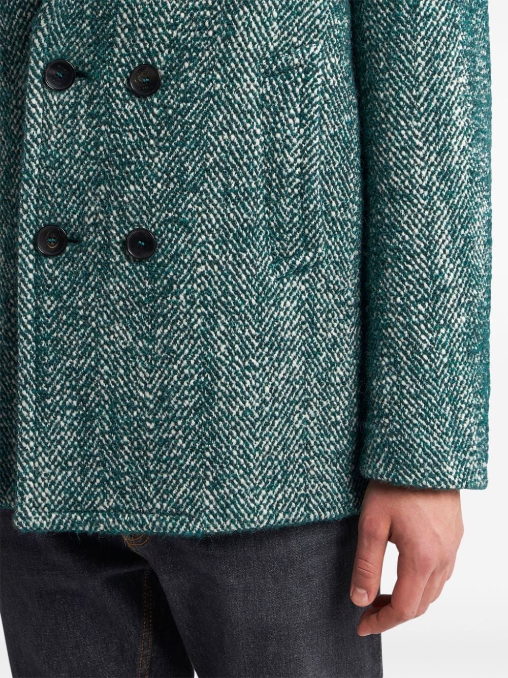 double-breasted peacoat - 4