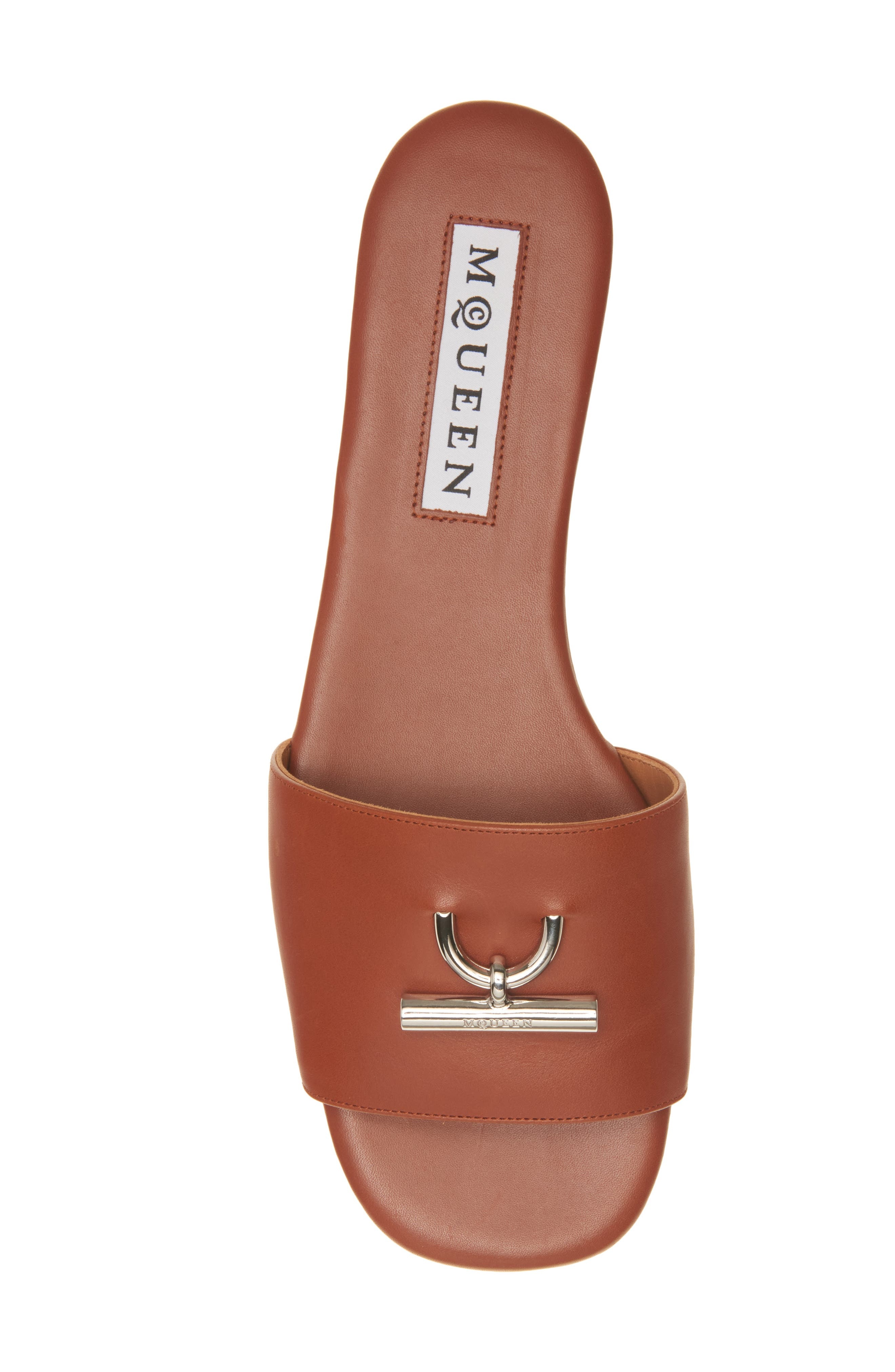 McQueen Arc Flat Slide Sandal in Siena/Silver at Nordstrom - 5