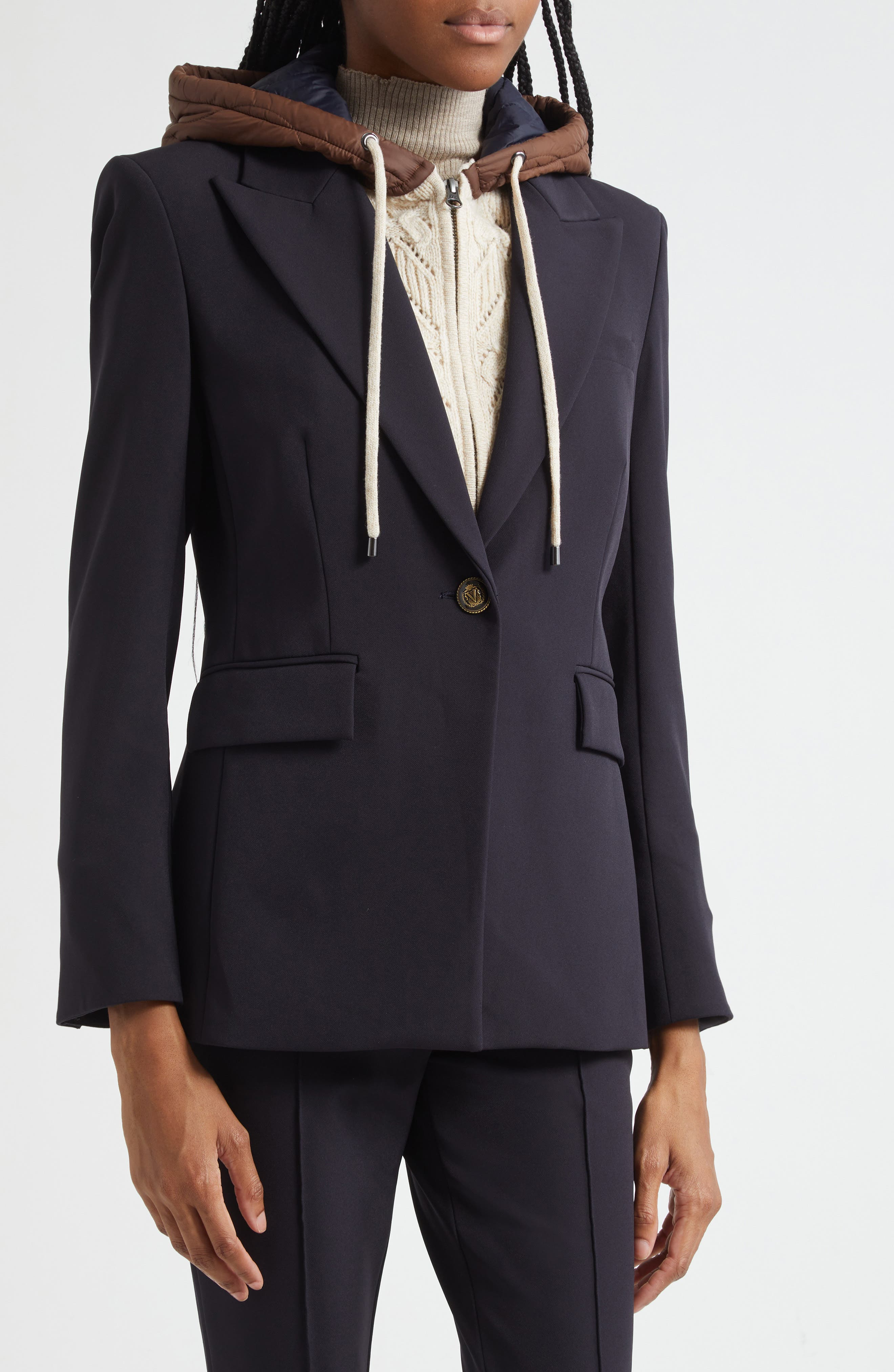 Veronica Beard Naira Dickey Jacket in Navy at Nordstrom - 3