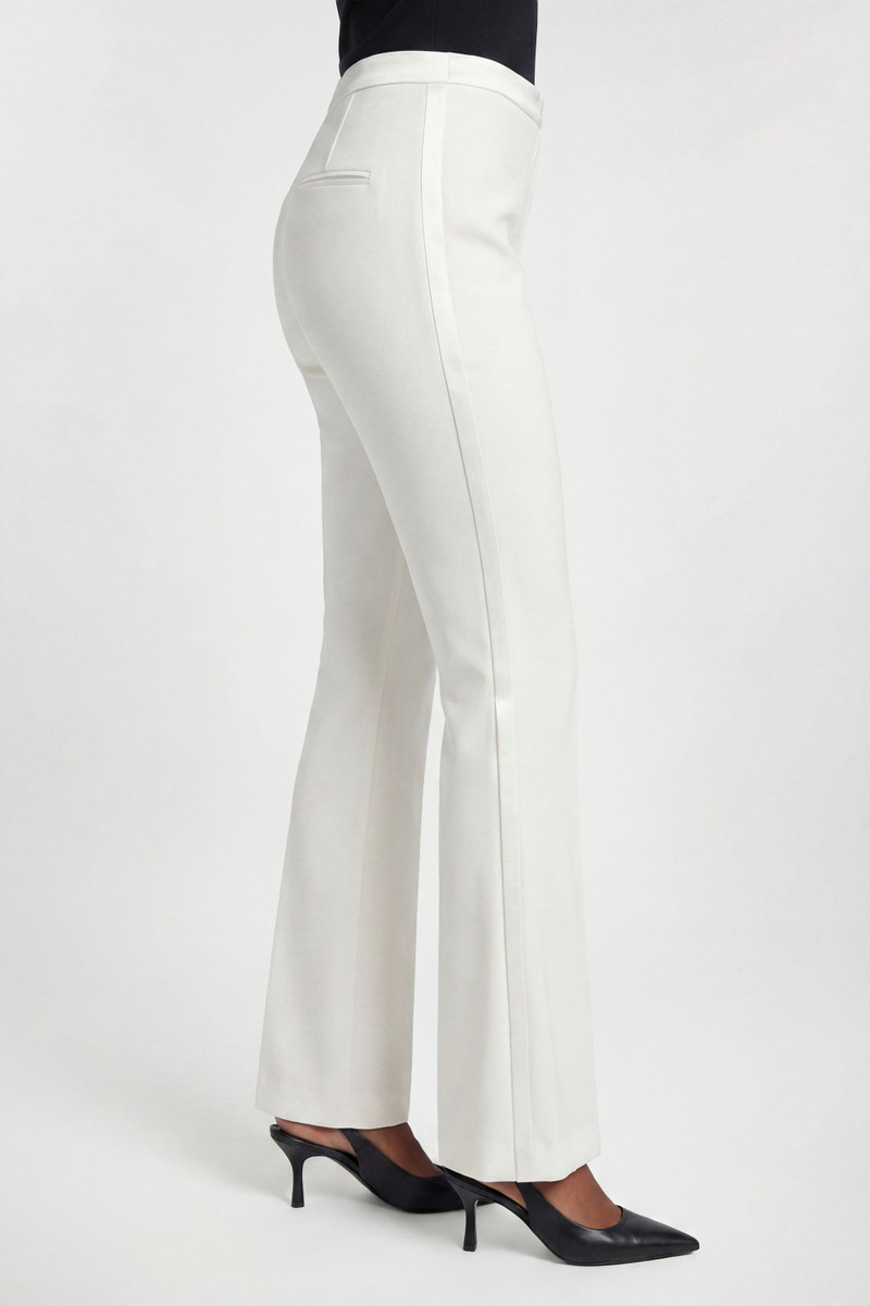 KAREN MILLEN Petite Compact Stretch Satin Side Tailored Straight Leg Trouser outlook