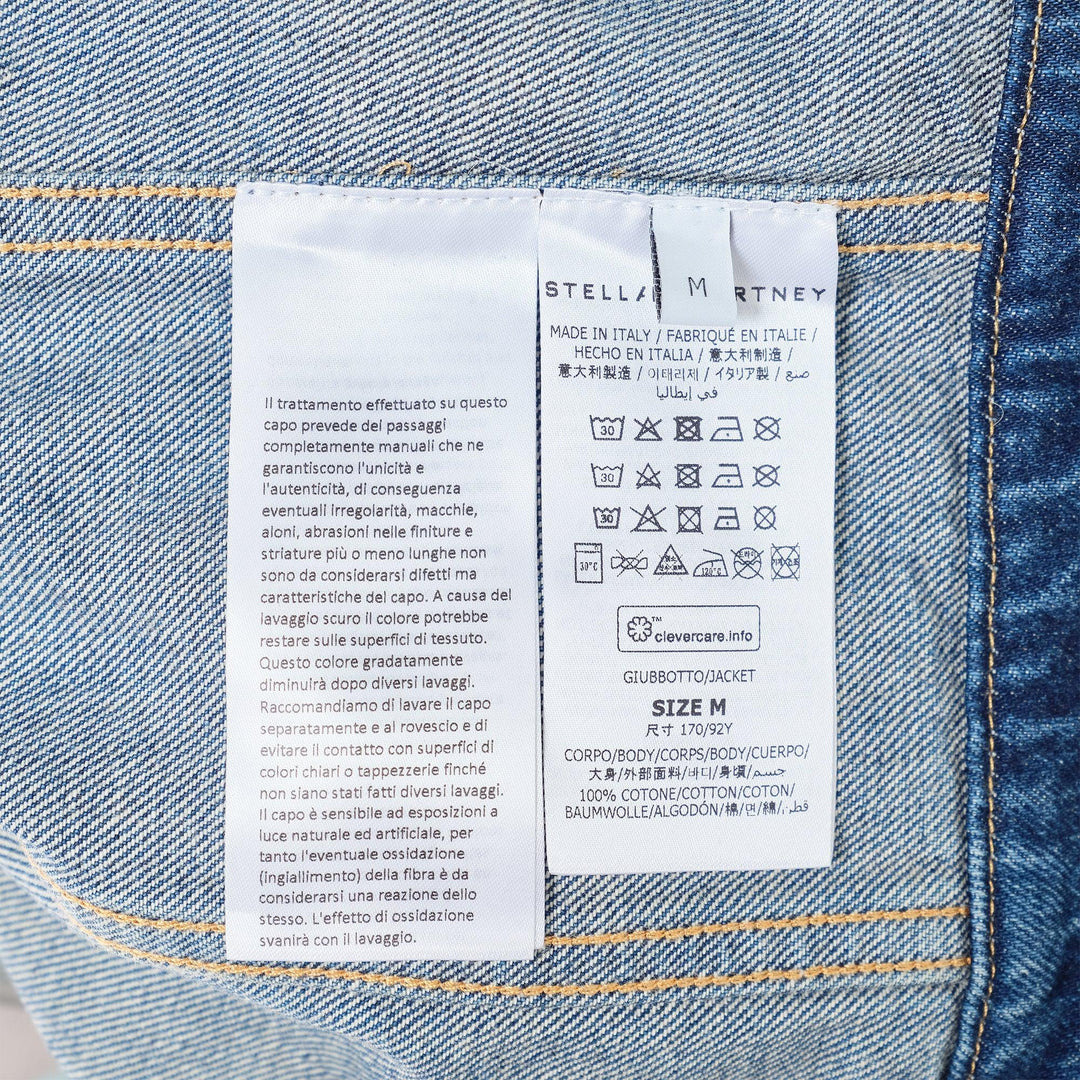 Dark Blue Button Up Denim Jacket - 3