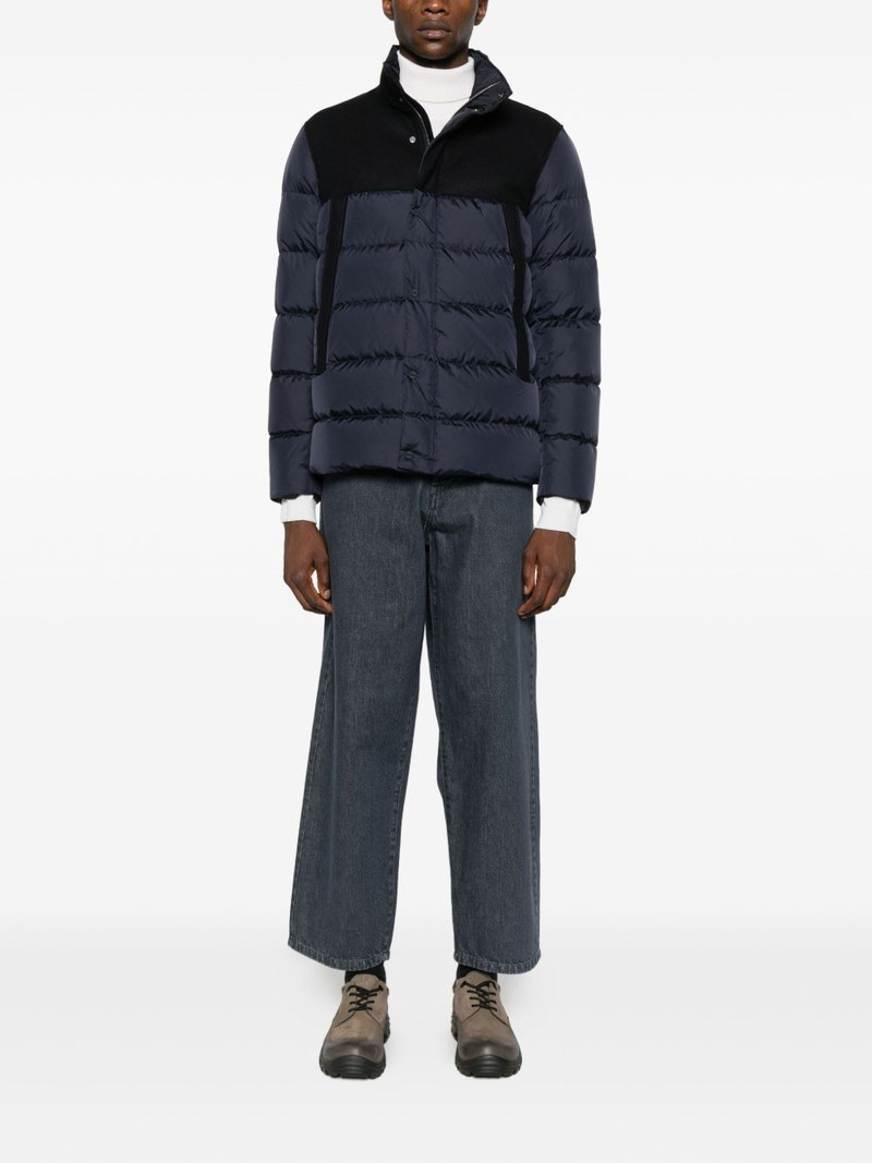 Herno panelled quilted coat outlook