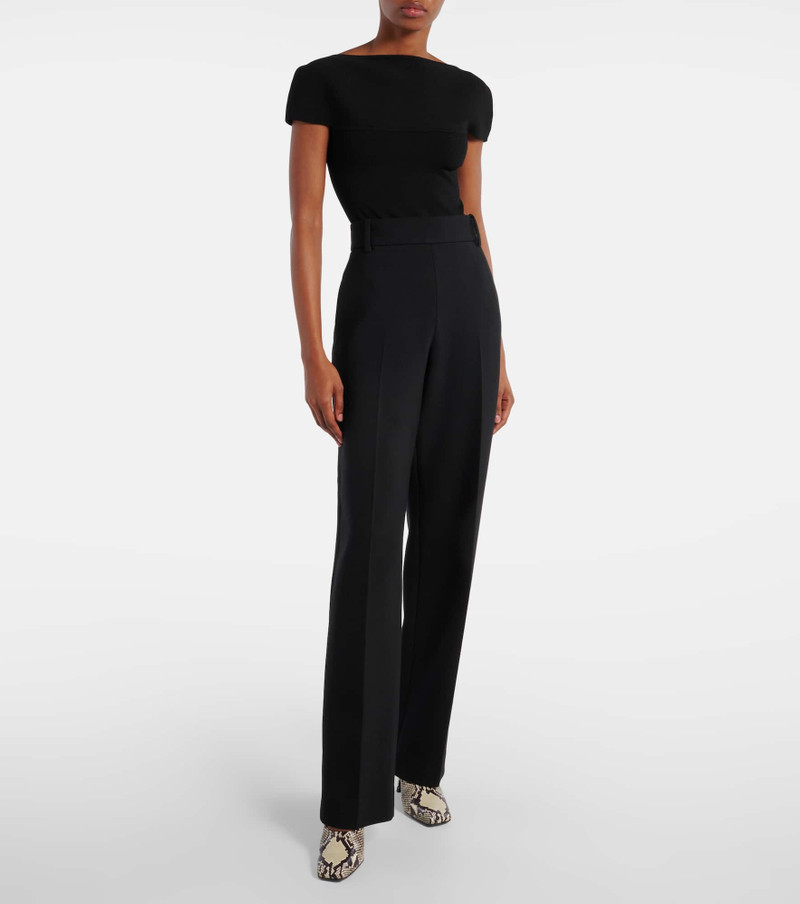 KHAITE Cambie high-rise straight pants outlook
