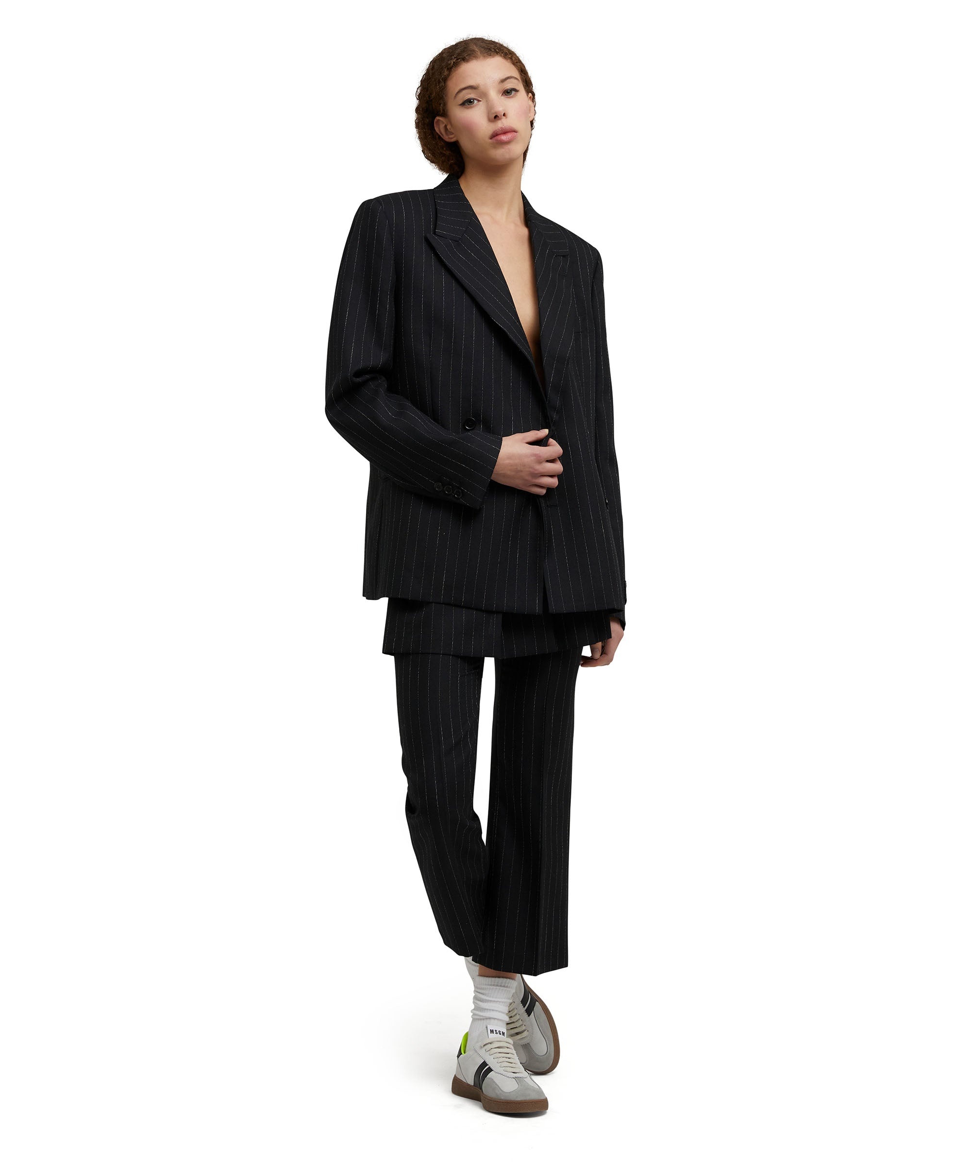 Wool trousers with "Pinstripe Wool" workmanship - 5