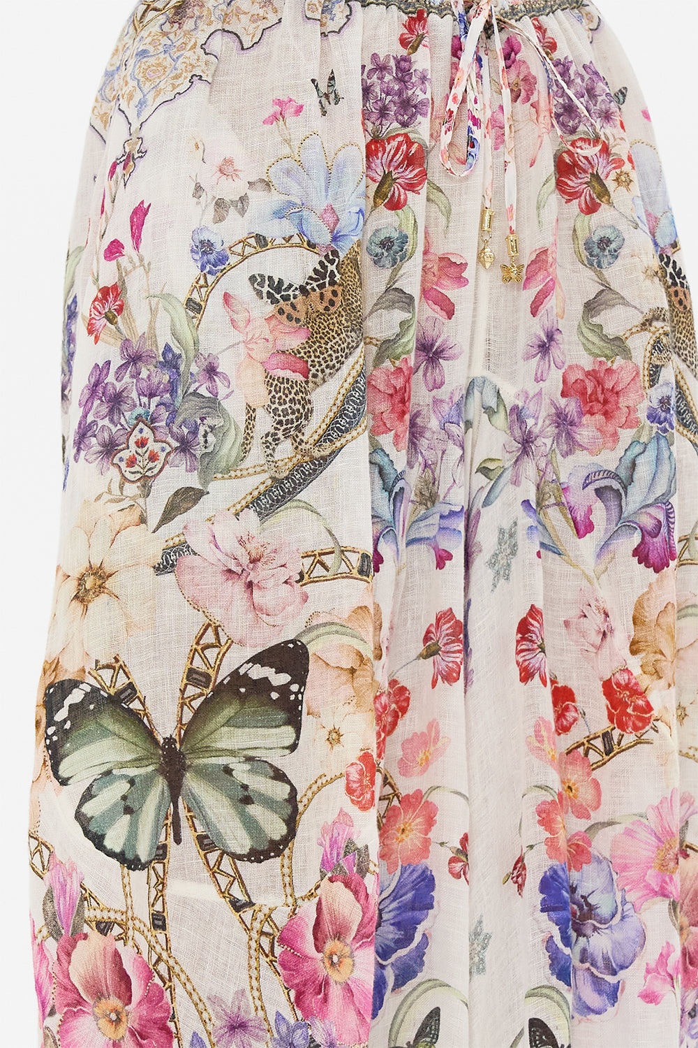PANELLED HAREM PANT WITH TIE WAIST - 6