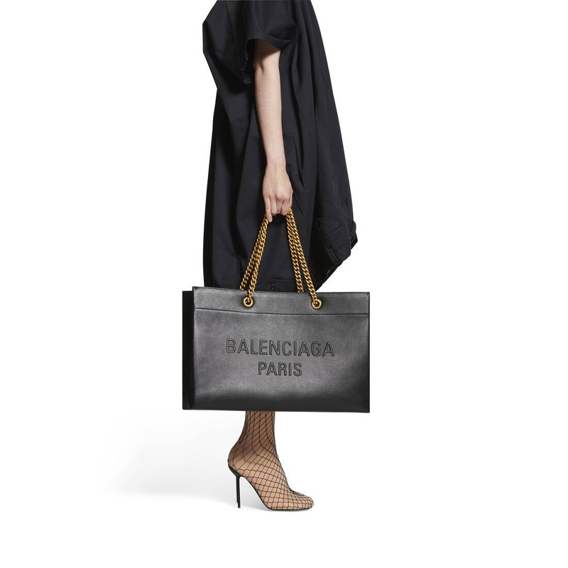 BALENCIAGA Women's Duty Free Large Tote Bag  in Black outlook