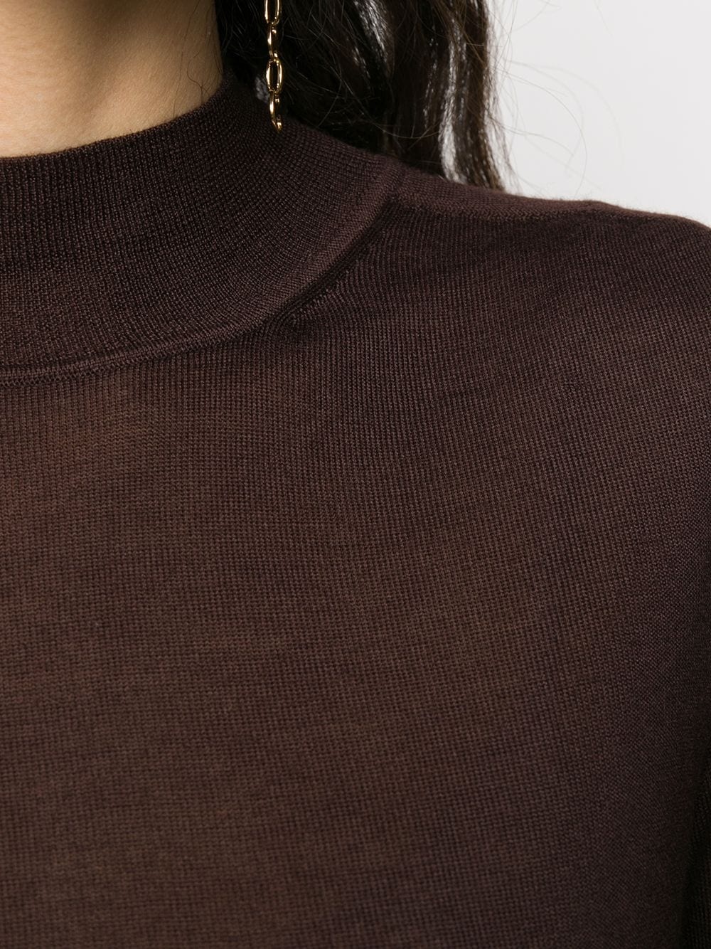 cropped-sleeve jumper - 5