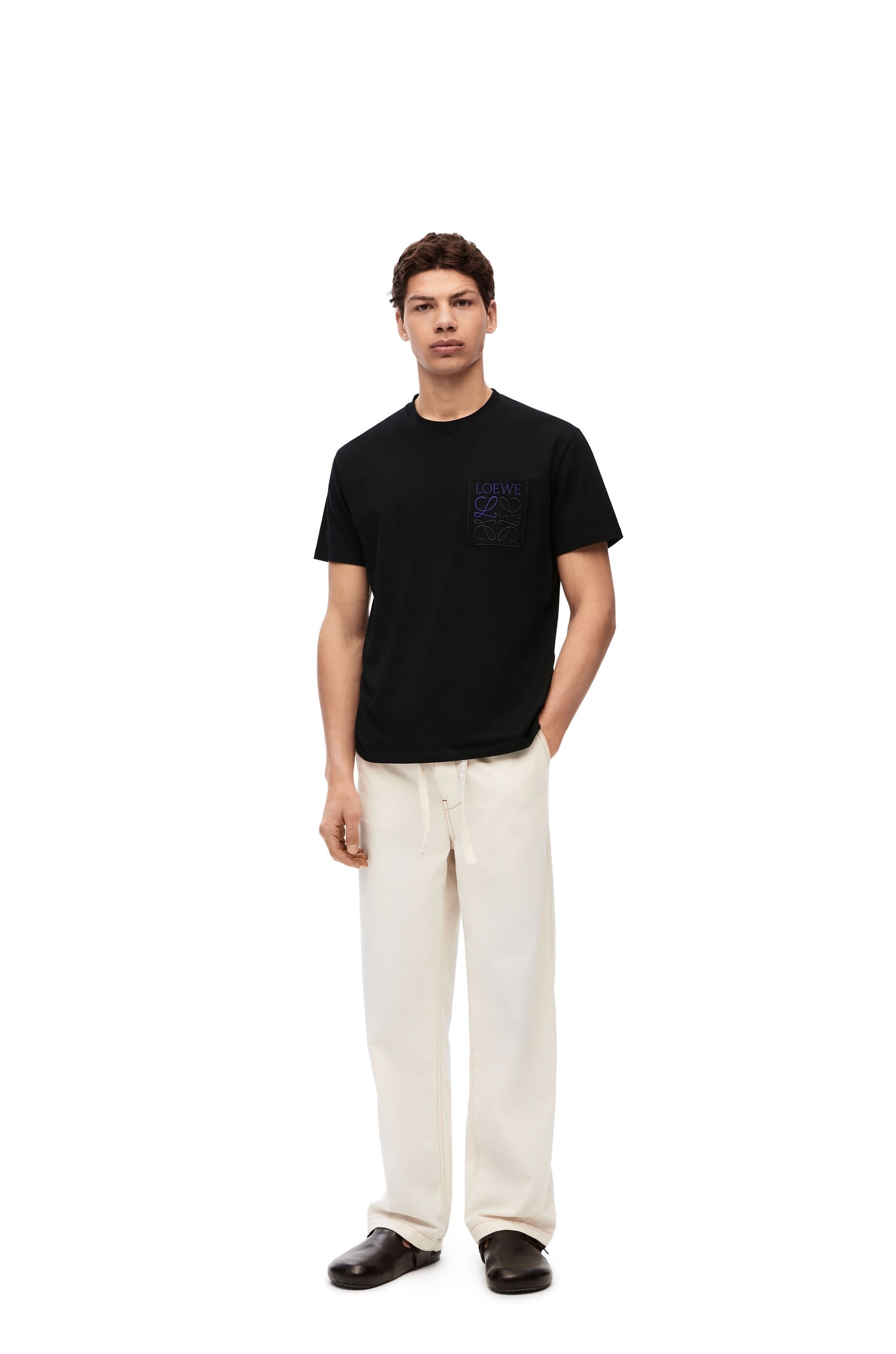 LOEWE｜ (Relaxed Fit T-Shirt in cotton (H526Y22XBN 4160) Relaxed fit T-shirt in cotton Green - LOEWE