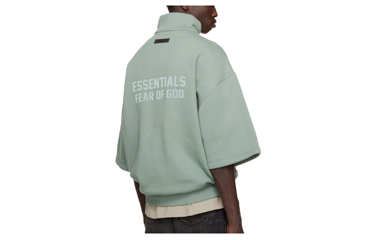 Fear of God Essentials SS23 3/4 Half-Zip Sweatshirt 'Sycamore' 192BT224311F - 2