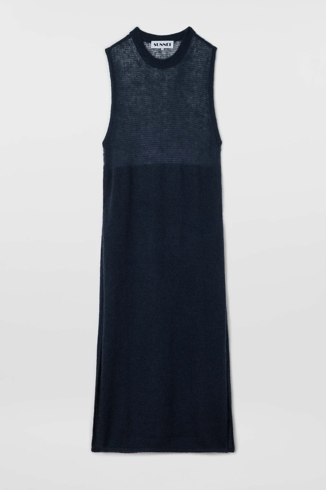 LONG VEST MOHAIR / deep blue - 1