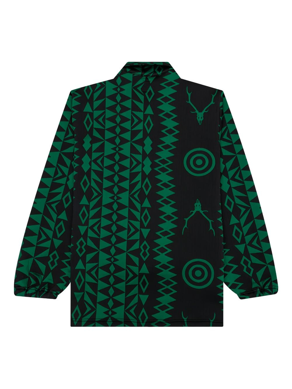 geometric-pattern coach jacket - 2