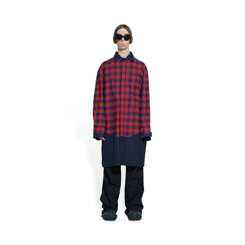 BALENCIAGA Men's Patched Carcoat in Indigo outlook