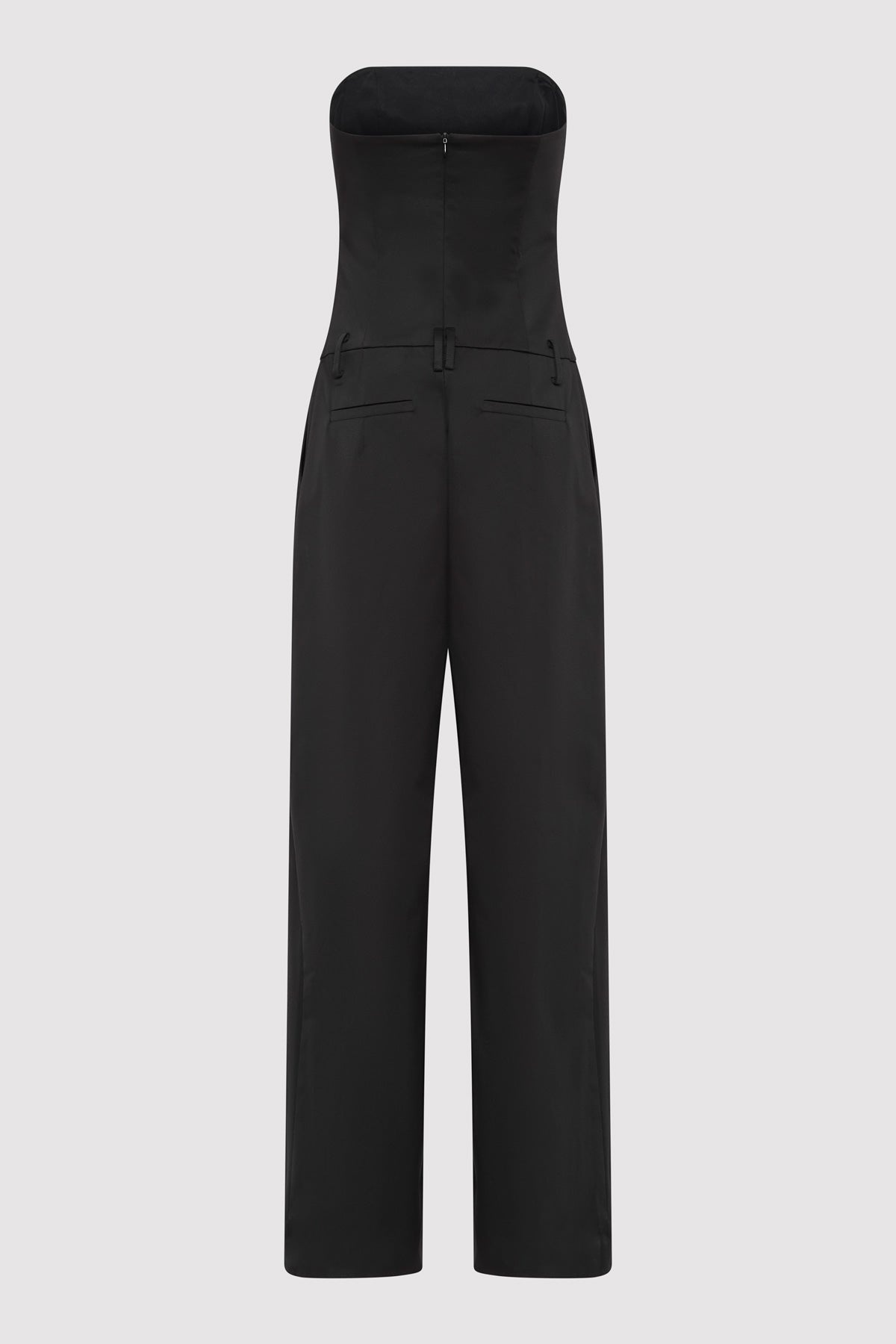 Tailored Strapless Jumpsuit - Black - 6