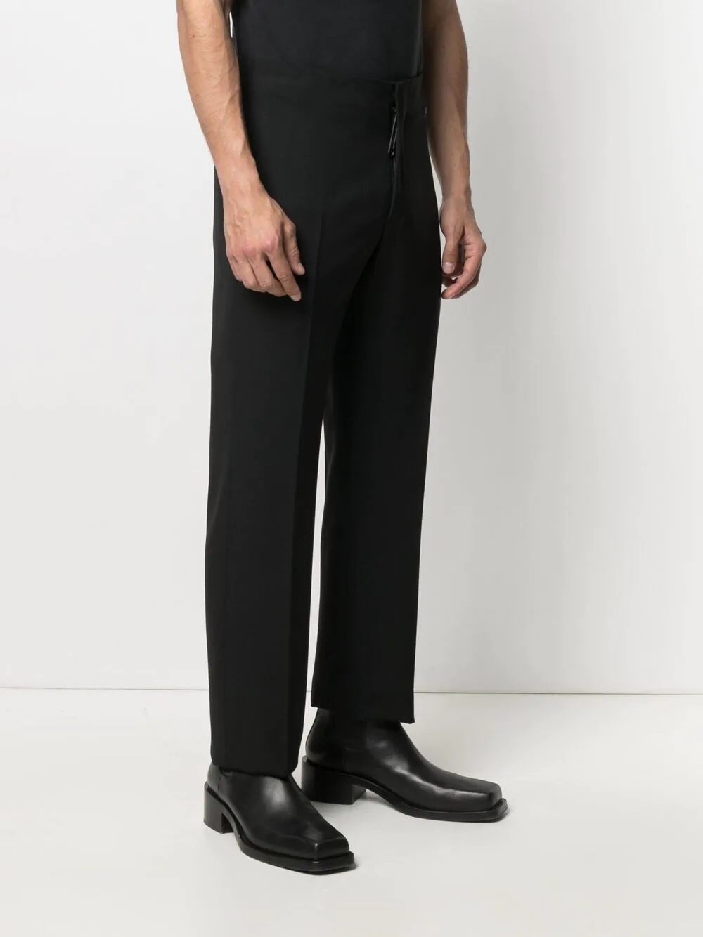 Clean straight-leg trousers - 3