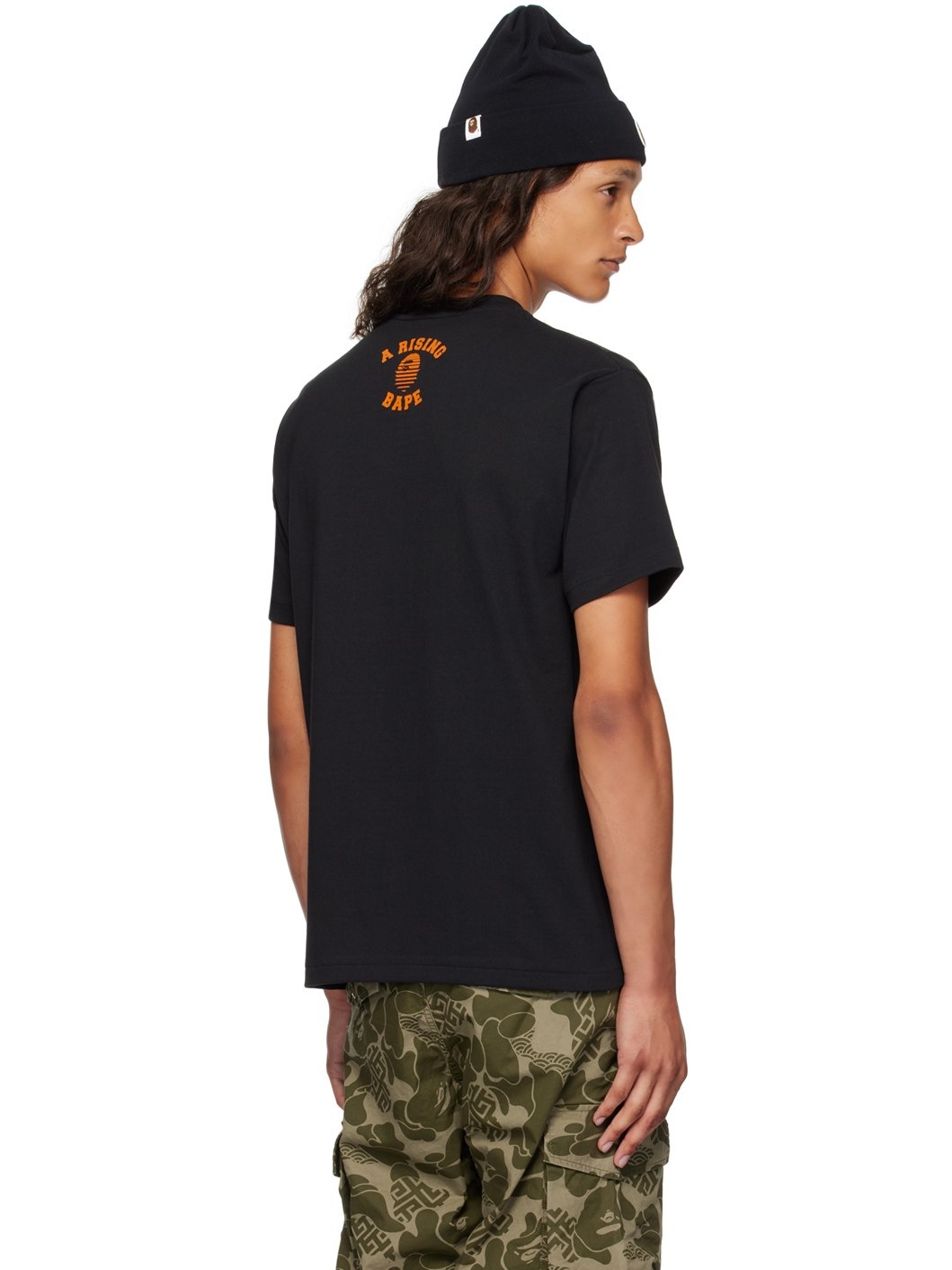 Black Asia Camo Big Ape Head T-Shirt - 3