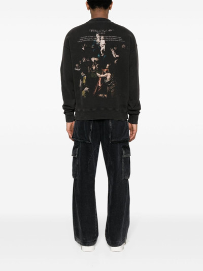 Off-White Stamp Mary cotton sweatshirt outlook