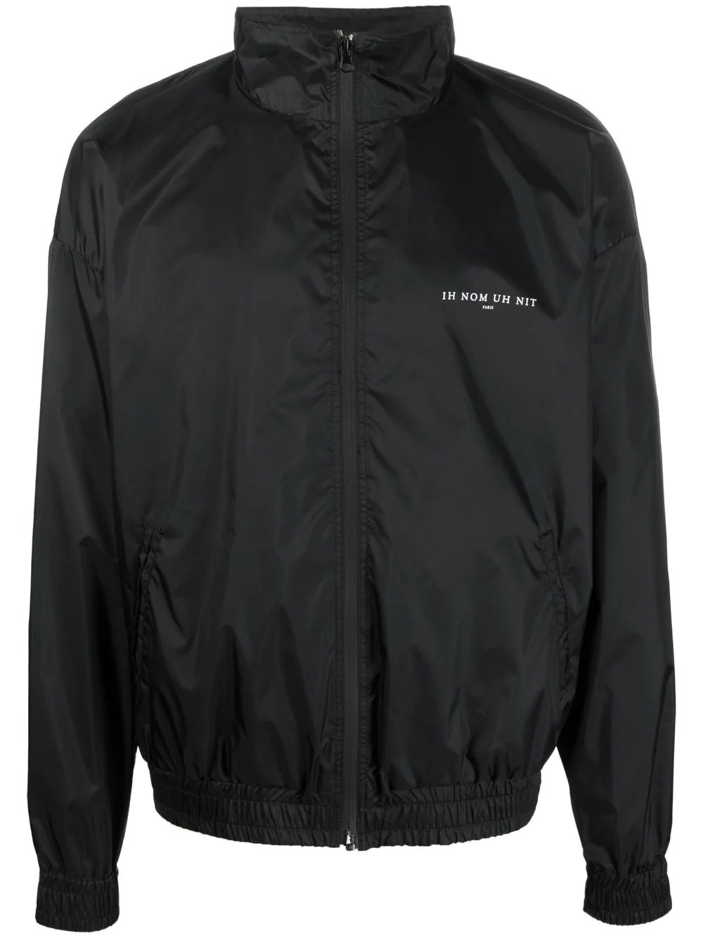 rear logo-print detail windbreaker - 1