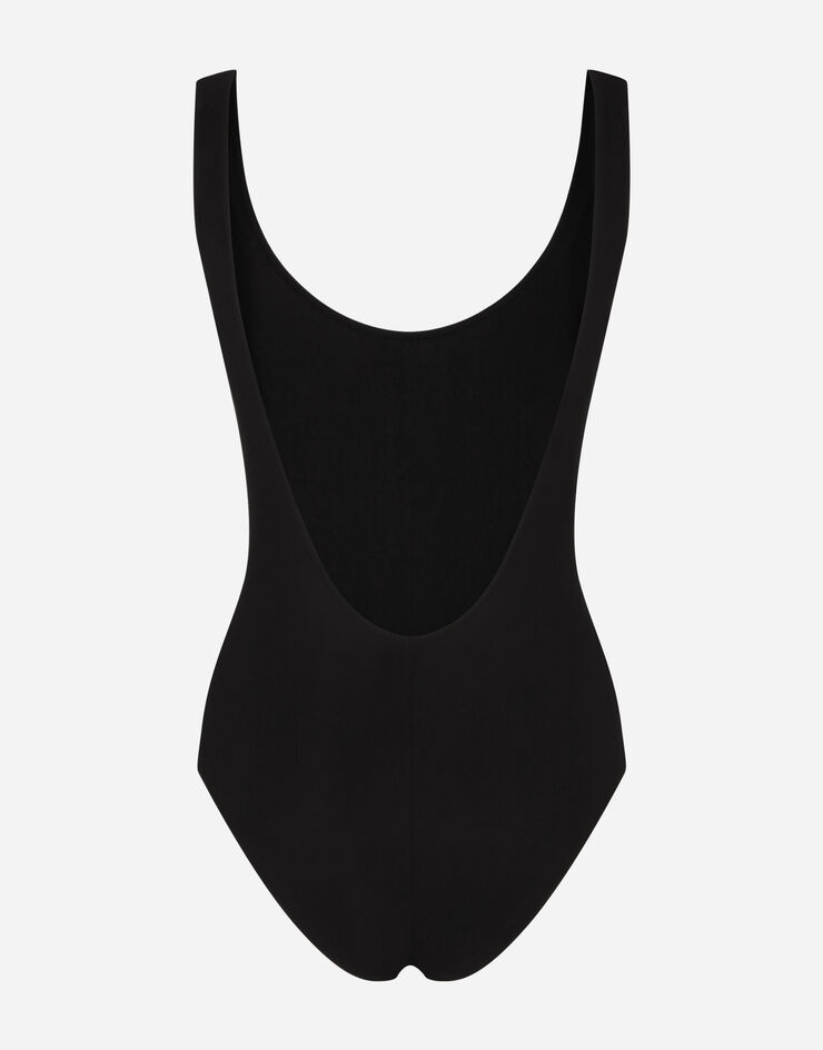 Racer-style one-piece swimsuit - 3