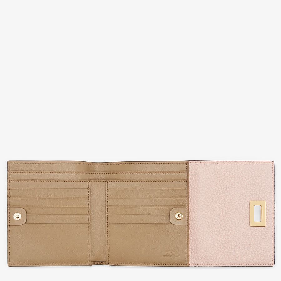 Pink leather wallet - 4