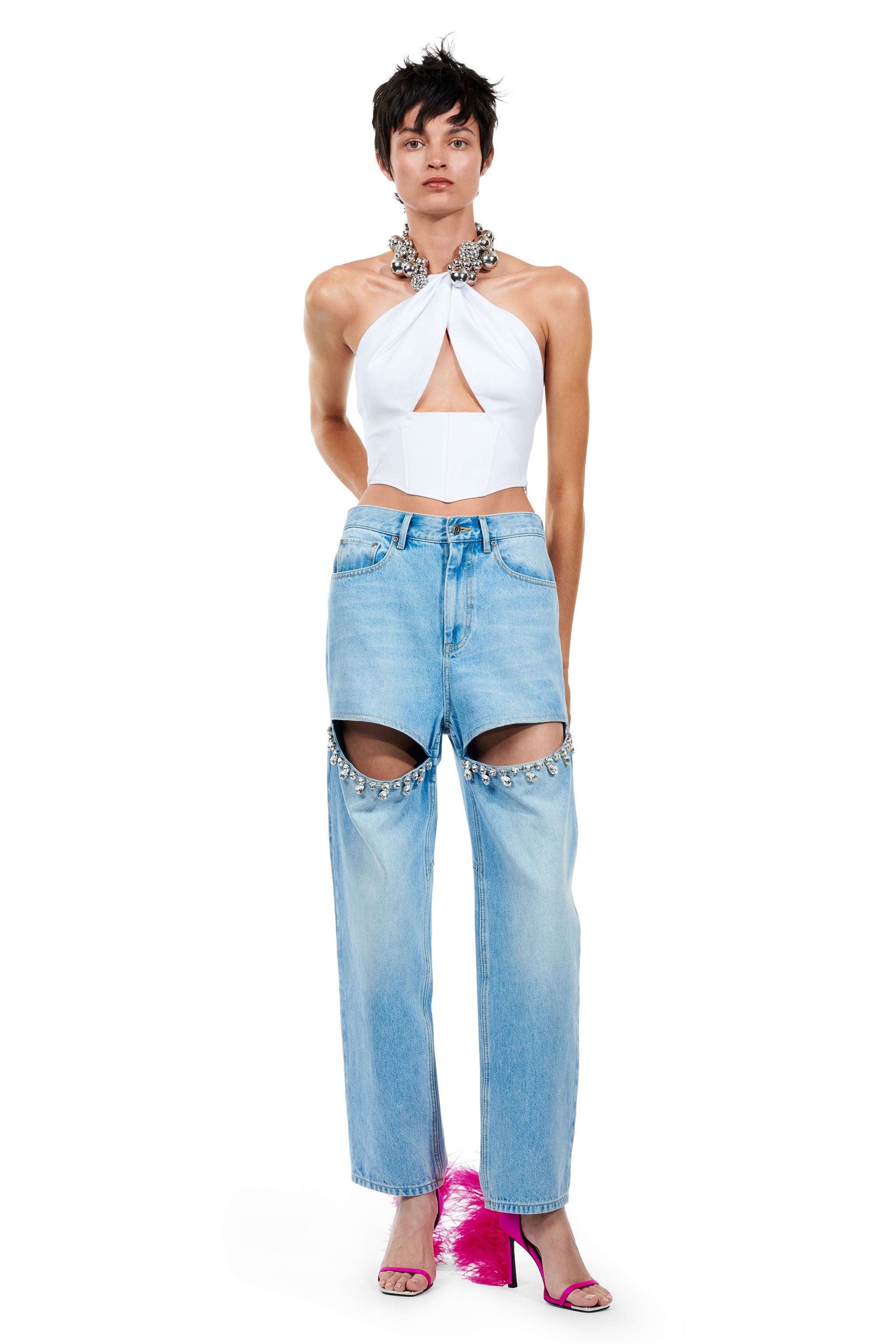GRAPE CLUSTER HALTER TOP - 4